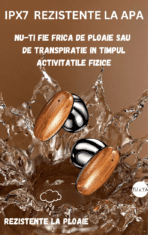 Casti Wireless audio, control prin atingere, carcasa magnetica cu Power Bank 800 mAh - Image 3