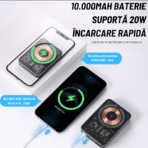 Baterie externa 10.000 mAh pentru Telefoane si Tigarile Electrice, Wireless - Magsafe - Image 7