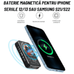 Baterie externa 10.000 mAh pentru Telefoane si Tigarile Electrice, Wireless - Magsafe - Image 5