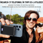 Baterie externa 10.000 mAh pentru Telefoane si Tigarile Electrice, Wireless - Magsafe - Image 3